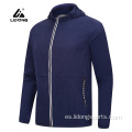 Último diseño Men Sports Sports delgados Gimnasia sudadera con cremallera